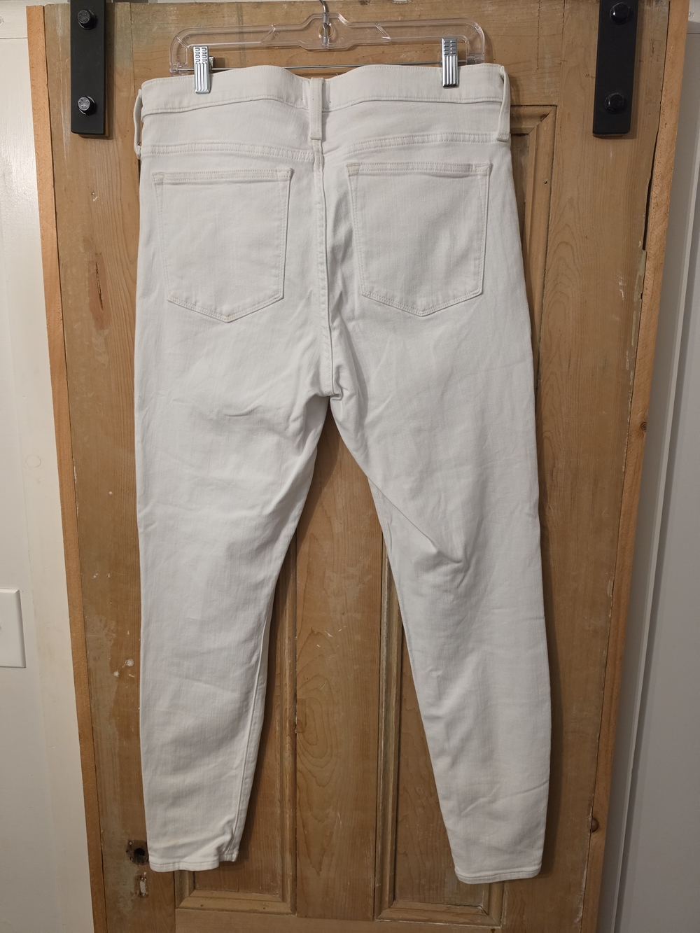 J. Crew 9" Mid-Rise White Women's Skinny Jeans (32) - Picture 2 of 4